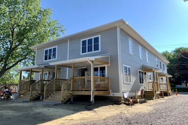 A Habitat four-plex on Hinesburg Rd in South Burlington Vermont