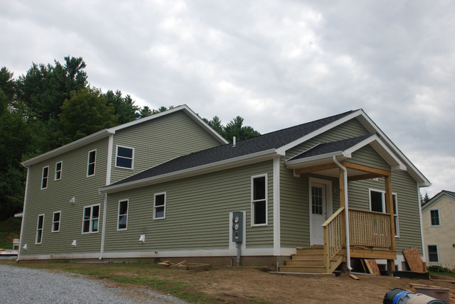 A Habitat duplex on Railroad Ave in Milton Vermont